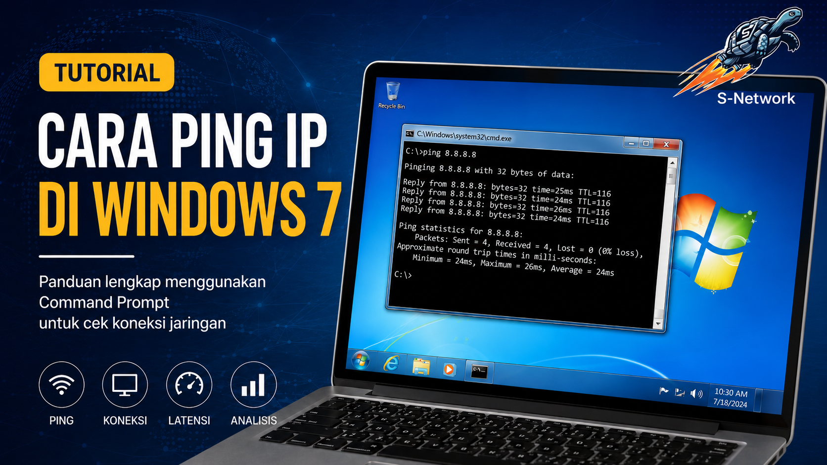 Cara Ping di Windows
