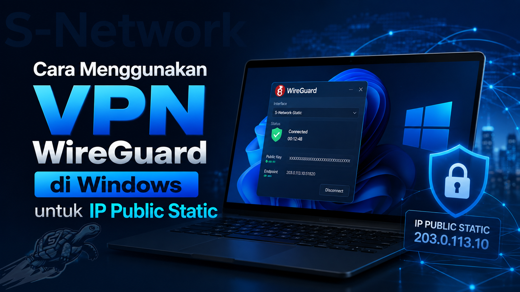 Cara menggunakan VPN Wireguard di Windows untuk IP Public Static