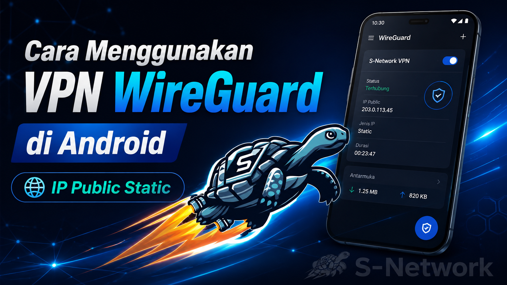 Cara menggunakan VPN Wireguard di Android untuk IP Public Static